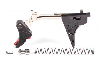 ZEV Tech Комплект усм PRO для Glock Gen 4, 9 mm изогнутый крючок с красным предохранителем