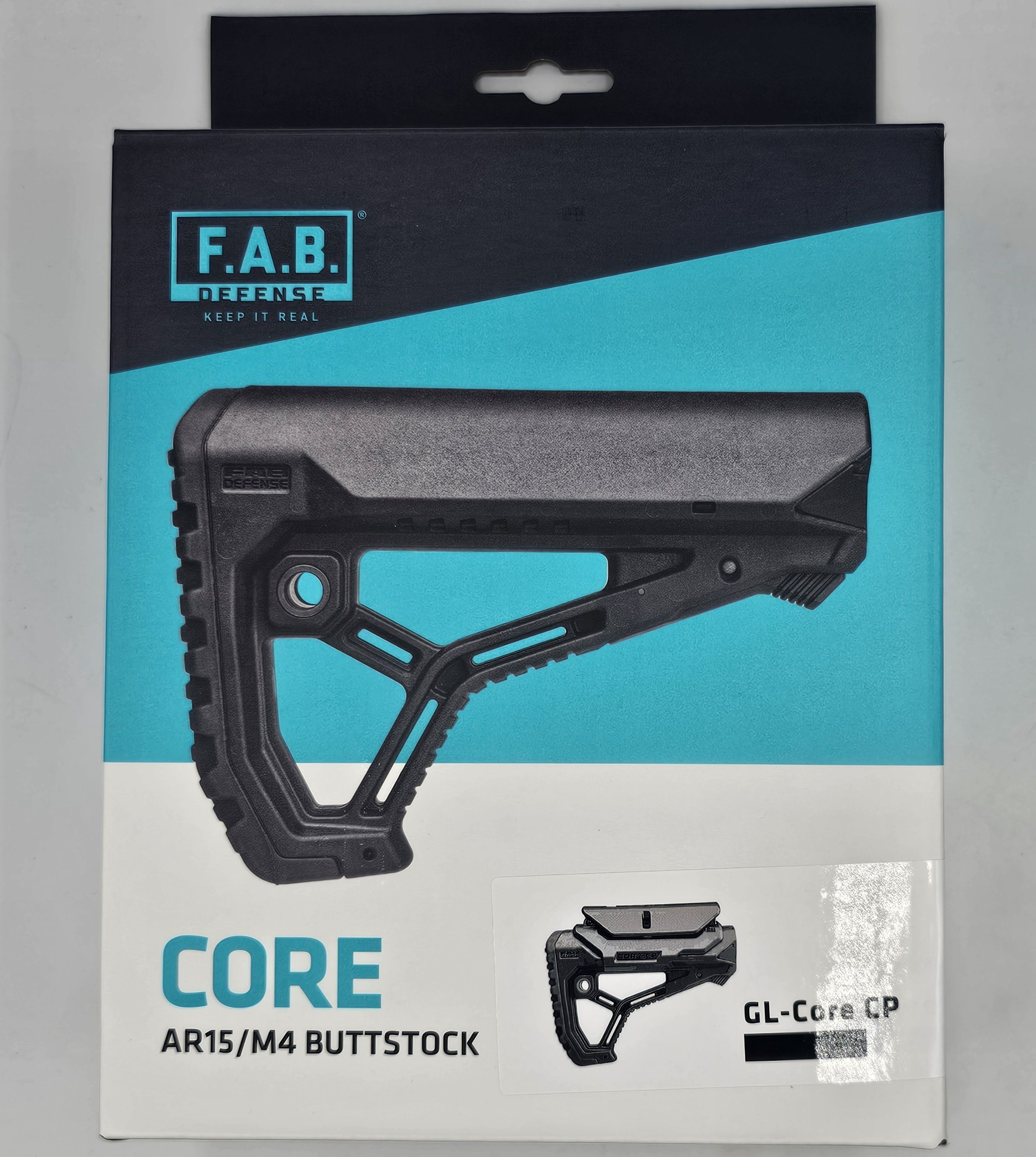 Приклад Fab Defense GL-CORE CP полимерный с упором для щеки, Black