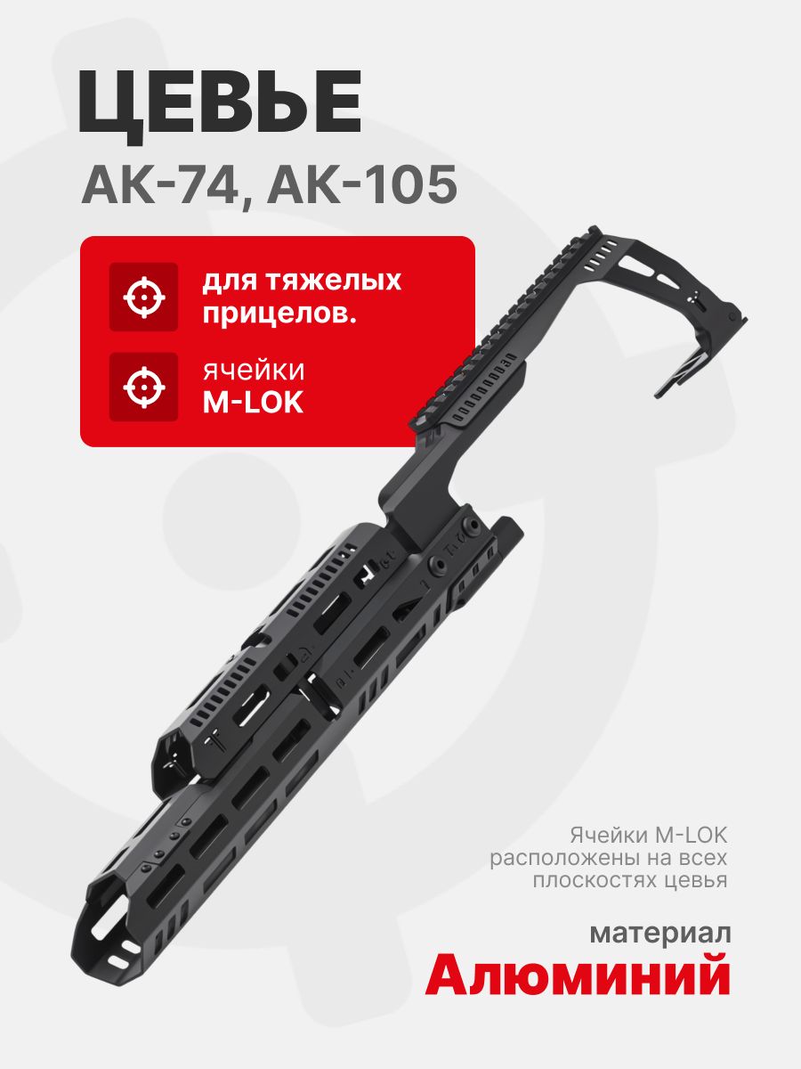 Цевье Н-3СТ с кронштейном для тяжелых прицелов на АК-74/АК-103/ВПО-209/TG2, Тактические Идеи