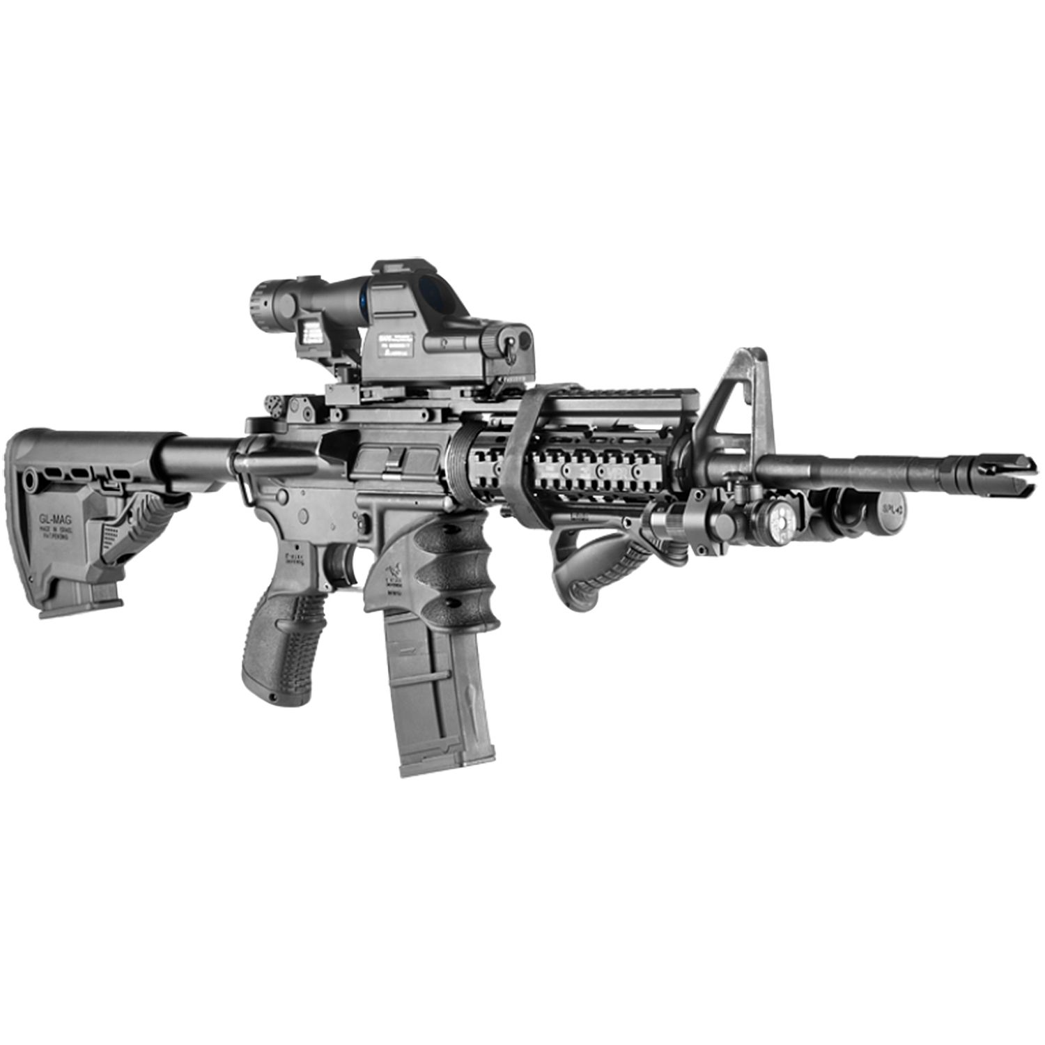 Рукоятка FAB Defense РТК тактическая плюс VTS (Combo pack) на Weaver, Черный