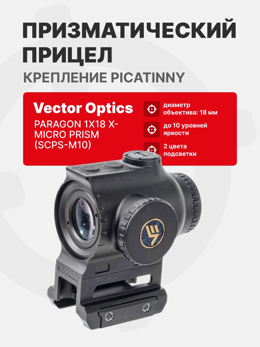 Призматический прицел Vector Optics Paragon 1x18 X-Miсro Prism (SCPS-M10)