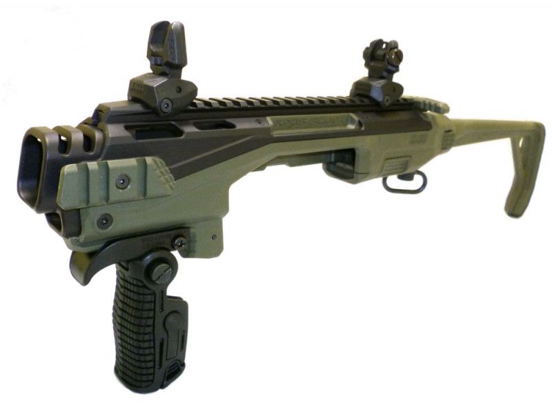 Преобразователь пистолета в карабин Glock 17-19 Fab Defense KPOS scout advanced Green