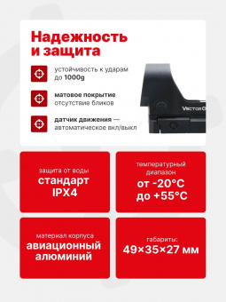 Прицел коллиматорный Vector Optics Frenzy-X 1x22x26 MOS основание MOJ (SCRD-36)