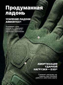 Перчатки Mechanix M-PACT, цвет Olive, размер M, для СВО