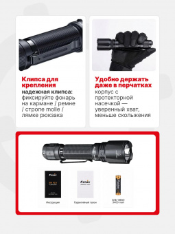 Фонарь Fenix TK11R тактический 1600 люмен