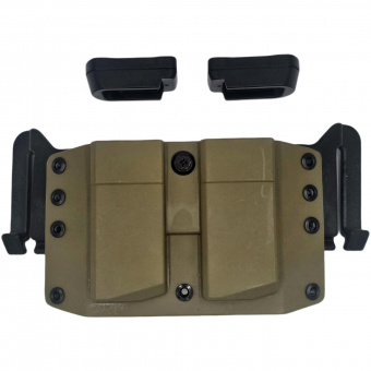 Комплект Подсумок под 2 магазина ПЯ Tactical Warrior, Койот / Пятка ПЯ +2 - 2шт, Легальный Арсенал