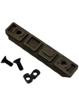Планка Picatinny M-LOK на 7 слотов (полиамид), FDE (койот), ARMACON