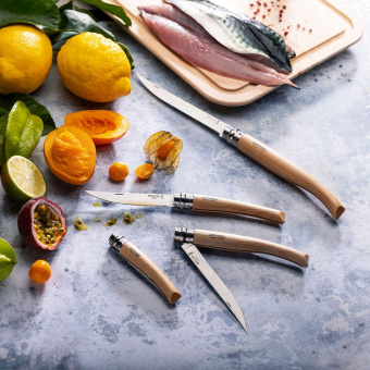 Нож филейный Opinel №08 клинок 8см, нержавеющая сталь, рукоять бук (002558)