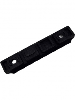 Планка Picatinny M-LOK на 7 слотов (полиамид), Black (черный), ARMACON
