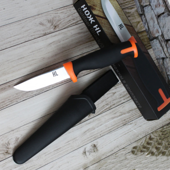 Нож HL Outdoor Black+Orange, клинок 9см (VT209-O)