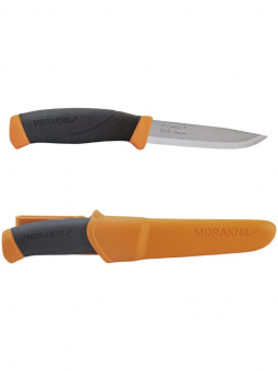 Нож Morakniv Companion S Burnt, нержавеющая сталь, оранжевый (14073)