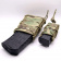 Комплект Подсумок под магазин АК + Подсумок под пистолетный магазин с креплением MOLLE Tactical Warrior, Мультикам