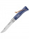 Нож Opinel №08 TREKKING клинок 8,5см, нержавеющая сталь, кожаный темляк, синий (002212)