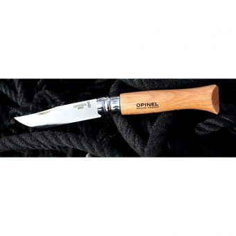 Нож Opinel №09 клинок 9см, нержавеющая сталь, рукоять бук, блистер (001254)
