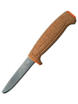 Нож Morakniv Floating Serrated Knife, нержавеющая сталь, рукоять пробка, оранжевый (13131)