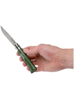 Нож Opinel №08 TREKKING клинок 8,5см, нержавеющая сталь, хаки (001980)