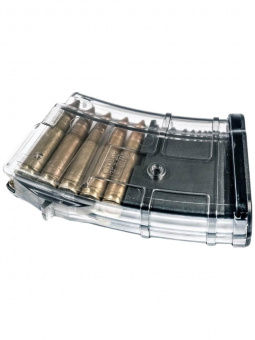 Магазин PUFGUN для САЙГА-МК на 10 патронов 7,62х39, Прозрачный (SG762 40-10/Tr)