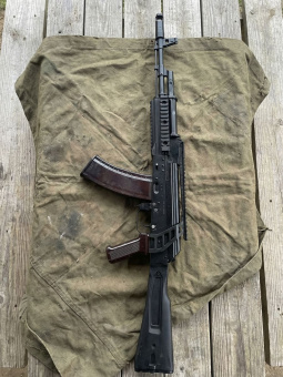 Комплект кронштейн с планкой пикатинни установки на АК-74 ArmsRTG , Черный