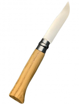 Нож Opinel №08 клинок 8,5см, нержавеющая сталь, рукоять дубовая (002021)