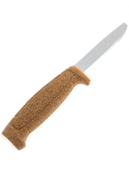 Нож Morakniv Floating Serrated Knife, нержавеющая сталь, рукоять пробка, оранжевый (13131)