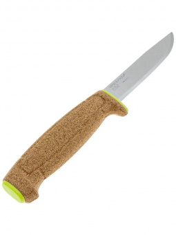 Нож Morakniv Floating Knife (S) Lime, нержавеющая сталь, рукоять пробка (13686)