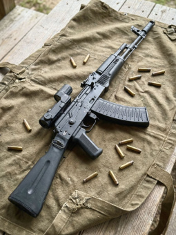 Магазин для АК-74/АК-12 на 45 патронов 5,45х39 (Вафля), Черный