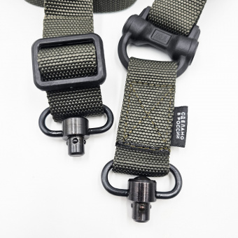 Ремень MS4- с двумя быстросъёмными антабками Tactical Warrior тактический, Олива