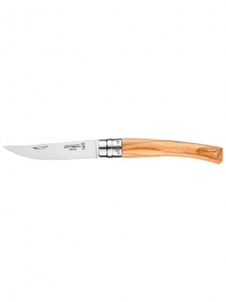 Нож филейный Opinel №08 клинок 8см, нержавеющая сталь, рукоять оливковое дерево (002563)
