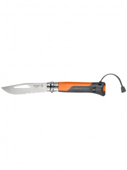 Нож Opinel №08 Outdoor Earth, нержавеющая сталь, оранжевый (001577)