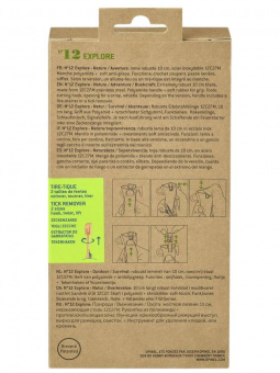 Нож Opinel №12 Explore c инструментом для удаления клещей, нержавеющая сталь, оранжевый (002454)