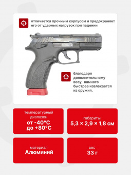 Крышка-утяжелитель магазина ПЯ+2, Легальный Арсенал, Красный