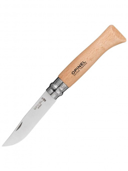 Нож Opinel Tradition №08 клинок 8,5см, нержавеющая сталь, рукоять бук (123080)