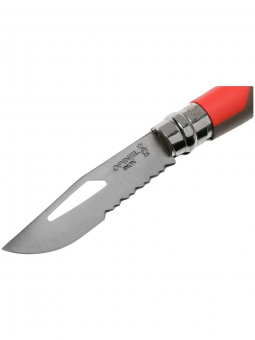 Нож Opinel №08 Outdoor Earth, нержавеющая сталь, красный (001714)