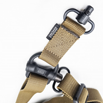 Ремень MS4- с двумя быстросъёмными антабками Tactical Warrior тактический, Койот