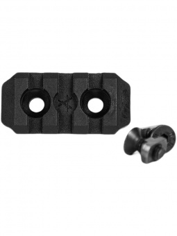 Планка Picatinny M-LOK на 3 слота (полиамид), Black (черный), ARMACON