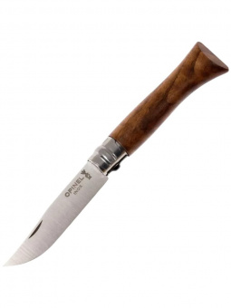 Нож Opinel №08 клинок 8,5см, нержавеющая сталь, рукоять ореховая (002022)