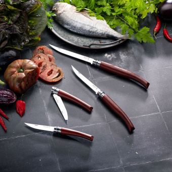 Нож филейный Opinel №08 клинок 8см, нержавеющая сталь, рукоять падук (002554)