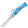 Нож Opinel №07 TREKKING клинок 8см, нержавеющая сталь, кожаный темляк, голубой (002206)
