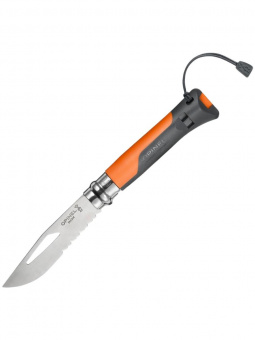 Нож Opinel №08 Outdoor Earth, нержавеющая сталь, оранжевый (001577)