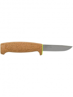 Нож Morakniv Floating Knife (S) Lime, нержавеющая сталь, рукоять пробка (13686)