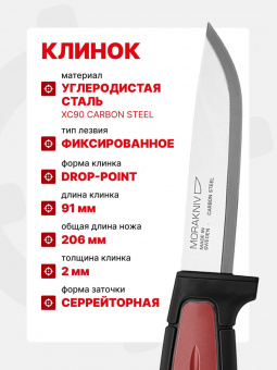 Нож Morakniv Pro C, углеродистая сталь (12243)