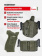 Комплект Кобура / Подсумок под 2 магазина / Накладка на рукоятку для ПЯ Tactical Warrior, Олива
