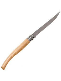 Нож филейный Opinel №12 клинок 12см, нержавеющая сталь, рукоять бук (002560)