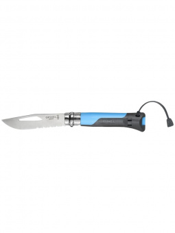 Нож Opinel №08 Outdoor, нержавеющая сталь, синий (001576)