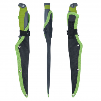 Нож филейный HL Fillet Green+Grey, клинок 20,2см (VT270-C)