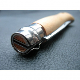 Нож Opinel №08 клинок 8,5см, нержавеющая сталь, рукоять бук, блистер (000405)