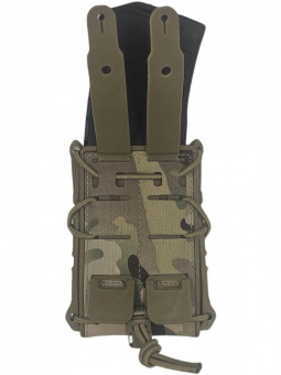 Подсумок под магазин АК с креплением для системы MOLLE, открытый. Tactical Warrior, Мультикам