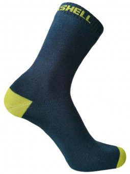 Носки водонепроницаемые DexShell Ultra Thin Crew, цвет синий/желтый, размер M (39-42)