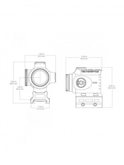 Призматический прицел Vector Optics Paragon 1x18 X-Miсro Prism (SCPS-M10)