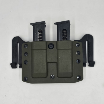 Подсумок спаренный под 2 магазина ПМ Tactical Warrior, Олива